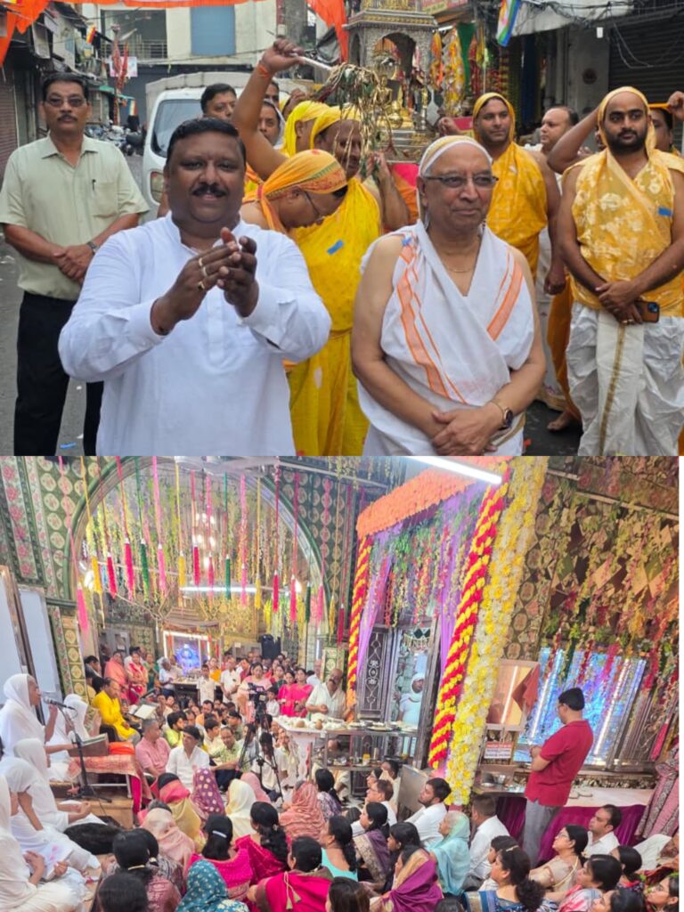 आध्यात्मिक श्रमणी आर्यिकारत्न पूर्णमति माताजी (संघ ) का मंगल भव्य आगमन झंडा बाजार स्थित 167 वर्ष प्राचीन श्री 1008 पार्श्वनाथ दिगम्बर जैन मंदिर में हुआ आध्यात्मिक श्रमणी आर्यिकारत्न पूर्णमति माताजी (संघ ) का मंगल भव्य आगमन झंडा बाजार स्थित 167 वर्ष प्राचीन श्री 1008 पार्श्वनाथ दिगम्बर जैन मंदिर में हुआ