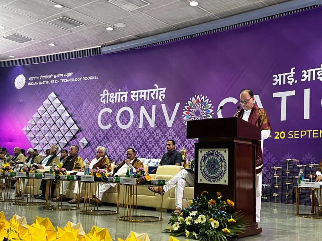 आईआईटी रुड़की दीक्षांत समारोह 2026 में स्नातक उत्कृष्टता, नवाचार और राष्ट्र निर्माण का उत्सव* •